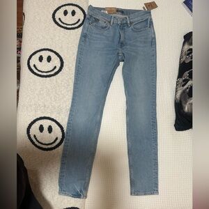 Polo Ralph Lauren Womens Sky Blue Skinny Jeans